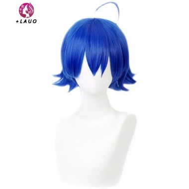 Springevenstar Anime Iruma - Trang phục cosplay tóc giả xanh đậm, chịu nhiệt, Halloween, giá 217k