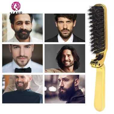 Springevenstar Bàn Chải Gấp Lông Mềm Tạo Kiểu Tóc & Cạo Râu Nam - Gập Lại