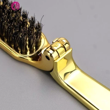 Springevenstar Bàn Chải Gấp Lông Mềm Tạo Kiểu Tóc & Cạo Râu Nam - Gập Lại
