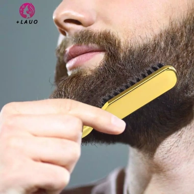 Springevenstar Bàn Chải Gấp Lông Mềm Tạo Kiểu Tóc & Cạo Râu Nam - Gập Lại