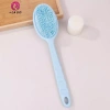Springevenstar Bàn Chải Tắm Hai Mặt Silicone Dài Tay Cầm - Scrubber Massage Bùn Tẩy Tế Bào Chết 2