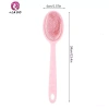 Springevenstar Bàn Chải Tắm Hai Mặt Silicone Dài Tay Cầm - Scrubber Massage Bùn Tẩy Tế Bào Chết 9