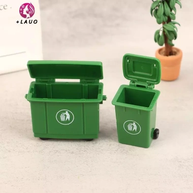 Springevenstar Bộ 12 nhà búp bê thu nhỏ thùng rác mini - Đồ chơi vệ sinh cho trẻ, giảm 21% 2