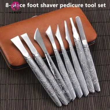 Springevenstar Bộ dụng cụ làm móng chân chuyên nghiệp thép không gỉ – Cắt móng, cạo da chết, giảm giá 20%