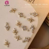Springevenstar Charm Zircon 3D - Móng tay sang trọng, bling clear, pha lê hợp kim 5