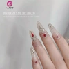 Springevenstar Charm Zircon 3D - Móng tay sang trọng, bling clear, pha lê hợp kim 9