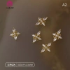 Springevenstar Charm Zircon 3D - Móng tay sang trọng, bling clear, pha lê hợp kim 10