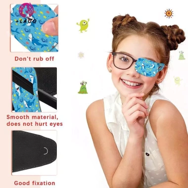 Springevenstar Dán Mắt Thị Lực Trẻ Em 4/8 Miếng - Giặt Được, Điều Trị Strabismus