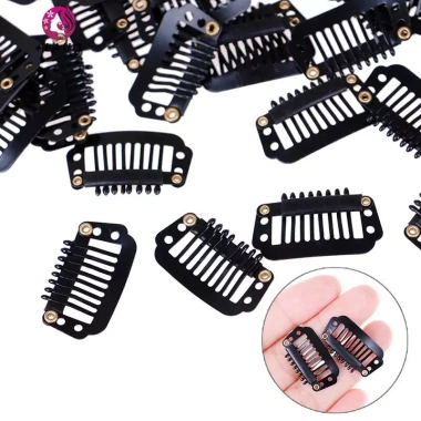 Springevenstar Toupee 10/100 kẹp snap clip cao su 8 răng nối dài - Giá chỉ 35k