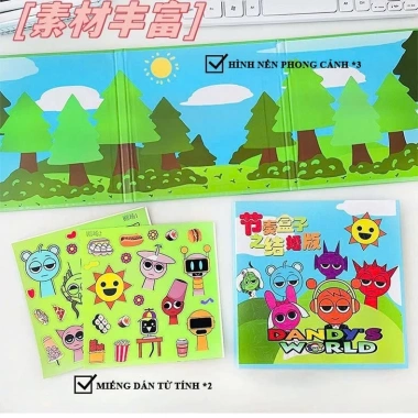Sprunki Incredibox Sách Im Lặng - Đồ Chơi Thủ Công Xếp Quà Tặng Sinh Nhật Bé Giá 25.000 VND Giảm từ 31.000 VND 7