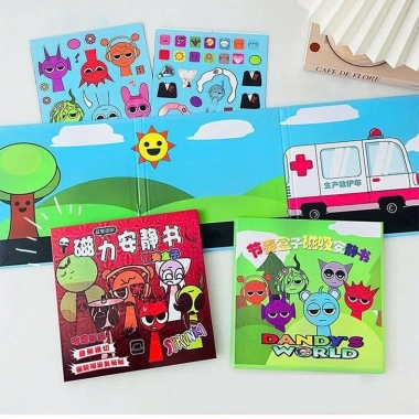 Sprunki Incredibox Sách Im Lặng - Đồ Chơi Thủ Công Xếp Quà Tặng Sinh Nhật Bé Giá 25.000 VND Giảm từ 31.000 VND 8