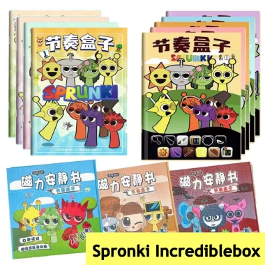 Sprunki Incredibox Sách Phác Thảo Trẻ Em Vẽ & Từ Tính Yên Tĩnh, Giá giảm 48.352đ