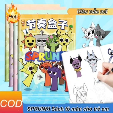 SPRUNKI Sổ Vẽ Trẻ Em Hộp Nhịp Điệu Âm Nhạc – Sáng Tạo, Tô Màu, Vẽ Nguệch Ngoạc 32,550₫