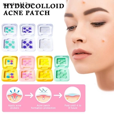 SR Beauty 1Box 25-48 Miếng Dán Hydrocolloid Vô Hình Sửa Chữa Phai Màu, Che Khuyết Điểm, Trang Điểm Có Gương