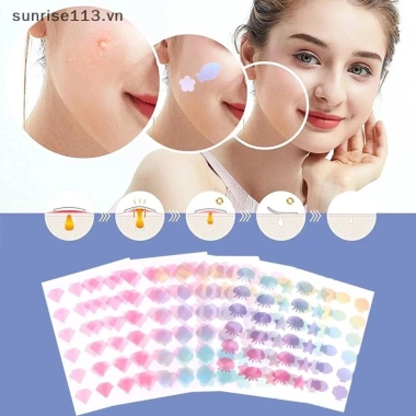 Sr Beauty 3 tờ Hoa màu sắc Miếng dán giảm mụn thấm hút, thoáng khí, chống nhiễm trùng 3 Sr Beauty 3 tờ Hoa màu sắc Miếng dán giảm mụn thấm hút, thoáng khí, chống nhiễm trùng 3