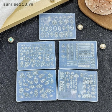 SR Beauty 3D Silicone Relief Nails Mẫu Flowers Bướm Knot - Dụng Cụ Nail Art, Giá 45.540đ
