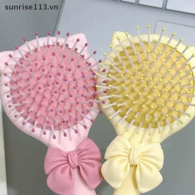 SR Beauty Nơ Vuốt Gương 2 trong 1 Di Động - Lược Không Khí, Quà Tặng Sinh Nhật 4