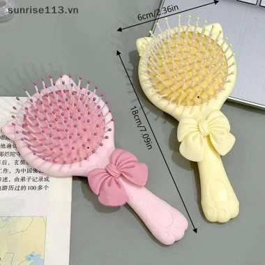 SR Beauty Nơ Vuốt Gương 2 trong 1 Di Động - Lược Không Khí, Quà Tặng Sinh Nhật 5