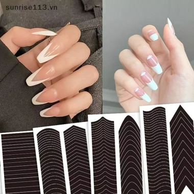 SR Beauty Pháp Làm Móng Tay Cạnh Phụ Trợ - Miếng Dán Dây Sóng DIY, Stencil Nghệ Thuật, Giá 35.530₫