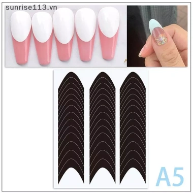 SR Beauty Pháp Làm Móng Tay Cạnh Phụ Trợ - Miếng Dán Dây Sóng DIY, Stencil Nghệ Thuật, Giá 35.530₫