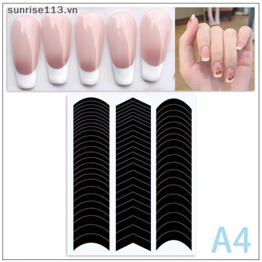 SR Beauty Pháp Làm Móng Tay Cạnh Phụ Trợ - Miếng Dán Dây Sóng DIY, Stencil Nghệ Thuật, Giá 35.530₫