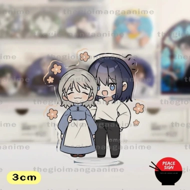 Standee 3cm Howl Moving Castle MÁ HỒNG Lâu Đài Bay Chibi Mica Anime Xinh Xắn 15.000₫ 2