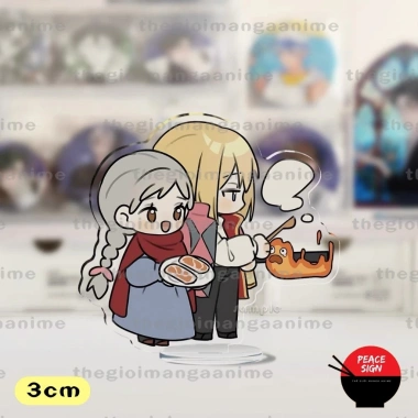 Standee 3cm Howl Moving Castle MÁ HỒNG Lâu Đài Bay Chibi Mica Anime Xinh Xắn 15.000₫ 9