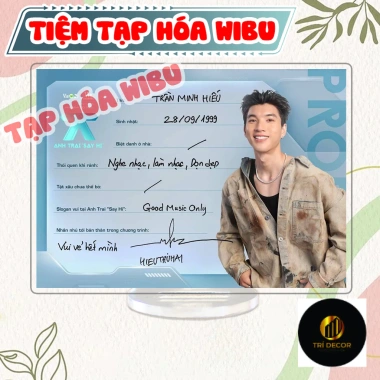 Standee Acrylic Wibu M789 - Tượng Anh Trai Say Hi Tiệm Tạp Hóa Viết Tay 24.500₫