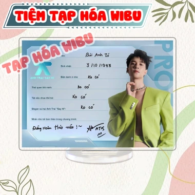 Standee Acrylic Wibu M789 - Tượng Anh Trai Say Hi Tiệm Tạp Hóa Viết Tay 24.500₫