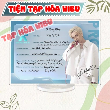 Standee Acrylic Wibu M789 - Tượng Anh Trai Say Hi Tiệm Tạp Hóa Viết Tay 24.500₫