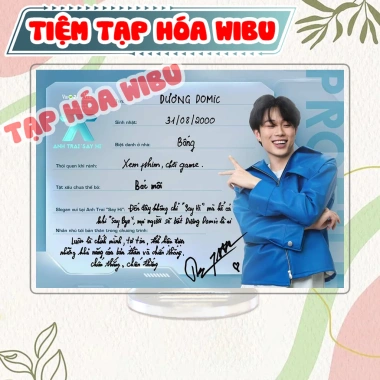 Standee Acrylic Wibu M789 - Tượng Anh Trai Say Hi Tiệm Tạp Hóa Viết Tay 24.500₫
