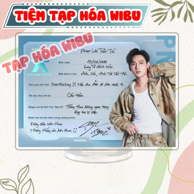 Standee Acrylic Wibu M789 - Tượng Anh Trai Say Hi Tiệm Tạp Hóa Viết Tay 24.500₫
