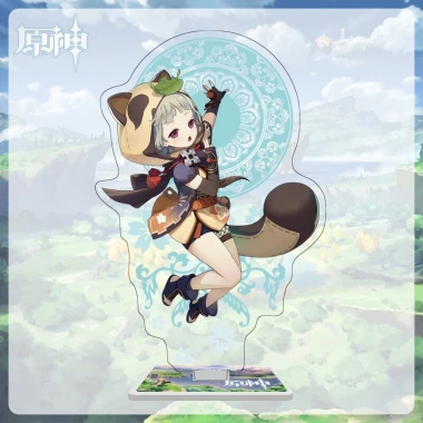 Standee Anime Genshin Impact Cosplay Eula Ganyu Hu Tao Zhongli Yanfei Rosaria - Trang trí góc học, bàn, giá 23.200 VND