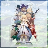 Standee Anime Genshin Impact Cosplay Eula Ganyu Hu Tao Zhongli Yanfei Rosaria - Trang trí góc học, bàn, giá 23.200 VND 10