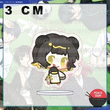 Standee BLUE LOCK BABY MẶC CỔ PHỤC 3cm Chibi mica acrylic - Dễ thương 15,000 VND 3