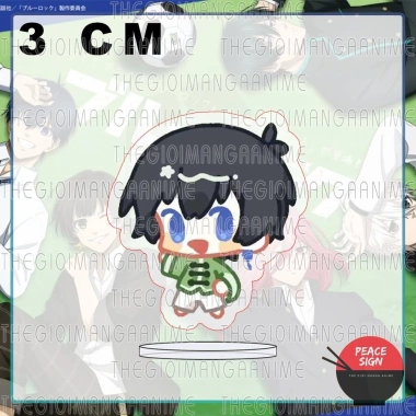 Standee BLUE LOCK BABY MẶC CỔ PHỤC 3cm Chibi mica acrylic - Dễ thương 15,000 VND 5