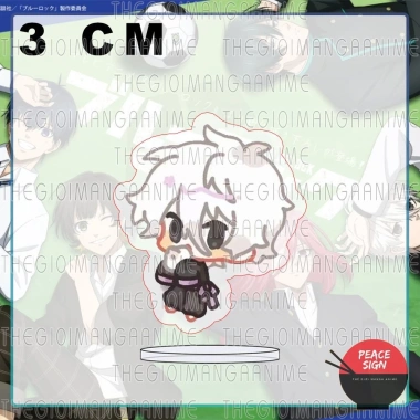 Standee BLUE LOCK BABY MẶC CỔ PHỤC 3cm Chibi mica acrylic - Dễ thương 15,000 VND 9