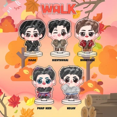Standee chibi mini ATSH Anh trai say hi Walk Right - 3-5cm mica trong suốt