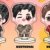 Standee chibi mini ATSH Anh trai say hi Walk Right - 3-5cm mica trong suốt 3