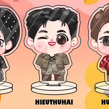 Standee chibi mini ATSH Anh trai say hi Walk Right - 3-5cm mica trong suốt