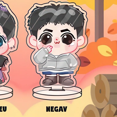 Standee chibi mini ATSH Anh trai say hi Walk Right - 3-5cm mica trong suốt