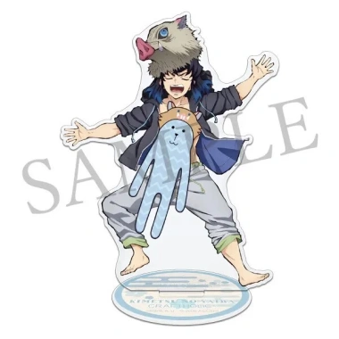 Standee Demon Slayer Kimetsu - Tanjirou & Giyuu, phụ kiện bàn học, giá 22.000₫
