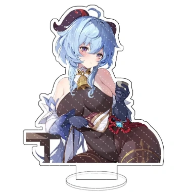 Standee Ganyu Acrylic Genshin Impact Mô hình cosplay anime trang trí bàn học 23.200 VND