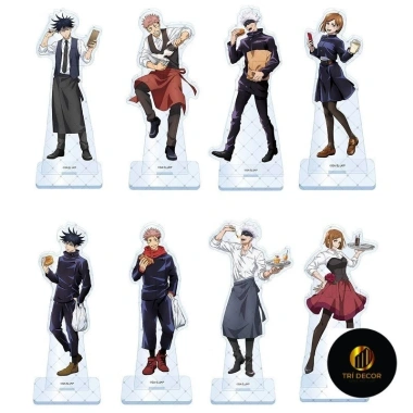 Standee Jujutsu Kaisen 38 Gojo Megumi Yuji Nobara Nanami Toge Sukuna Geto - Trang trí bàn học, chỉ 22.000đ