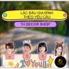 Standee Lắc Đầu Gia Đình 3 Người In Theo Yêu Cầu, Ghép Mặt, Trang Trí Bàn - 68.782₫