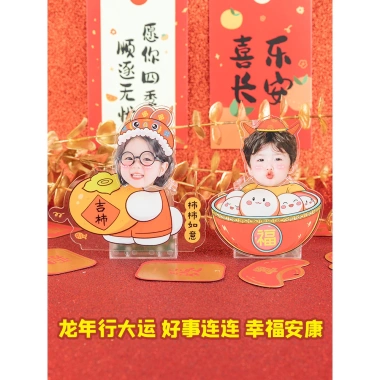 Standee Lắc Đầu Gia Đình 3 Người In Theo Yêu Cầu, Ghép Mặt, Trang Trí Bàn - 68.782₫