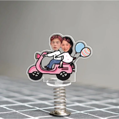 Standee lò xo lắc lư cặp đôi in theo yêu cầu, thiết kế đáng yêu, trong suốt, đế dính trang trí - Giá ưu đãi 90.000₫ 7