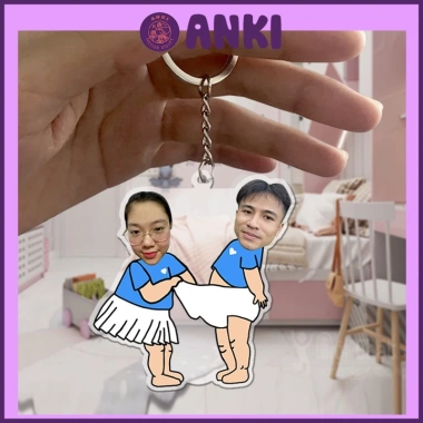 Standee móc khóa cặp đôi siêu bựa cute - mẫu thiết kế sưu tập, móc kháo mica, quà cặp đôi - 29.000 VND