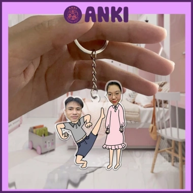 Standee móc khóa cặp đôi siêu bựa cute - mẫu thiết kế sưu tập, móc kháo mica, quà cặp đôi - 29.000 VND