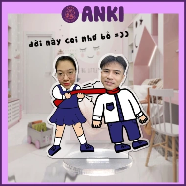 Standee móc khóa cặp đôi siêu bựa cute - mẫu thiết kế sưu tập, móc kháo mica, quà cặp đôi - 29.000 VND